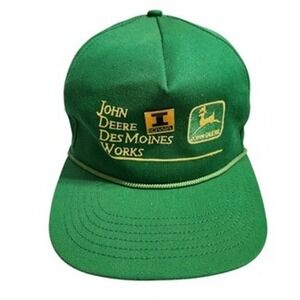 John Deere Des Moines Works Green‎ Snapback Cap Hat